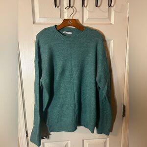 Zara Women’s Teal Sweater Crew Neck